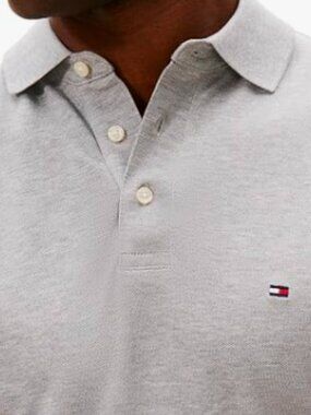 Tommy Hilfiger Grey Slim Fit Men's Shirt Size XXL